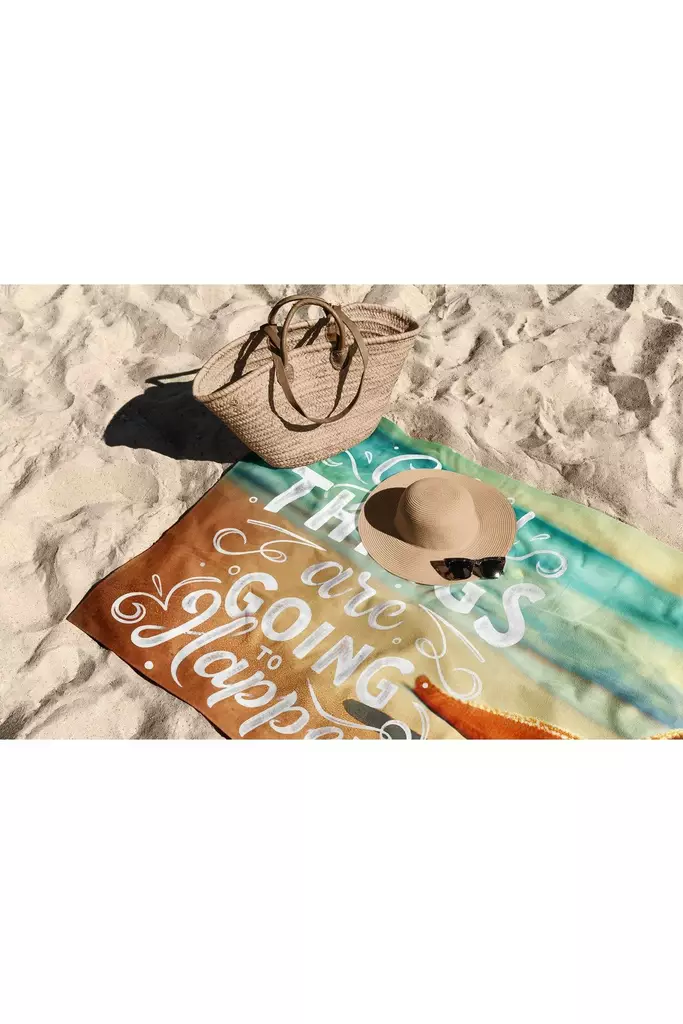 Strandhandduk Mijölnir Flerfärgad 70% Polyester 30% Polyamid Mikrofilament 90x150 cm - Handdukar - 8684282666172 - 1