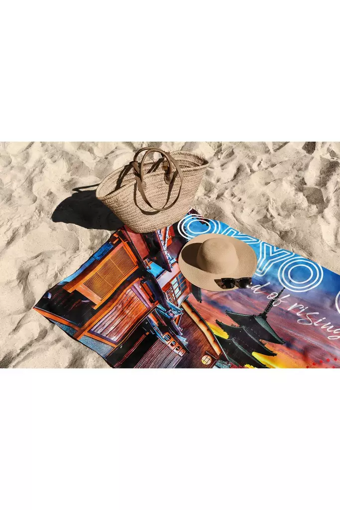 Strandhandduk Mijölnir Flerfärgad Mikrofilament 70% Polyester 30% Polyamid 90x150 cm - Handdukar - 8684282666462 - 1