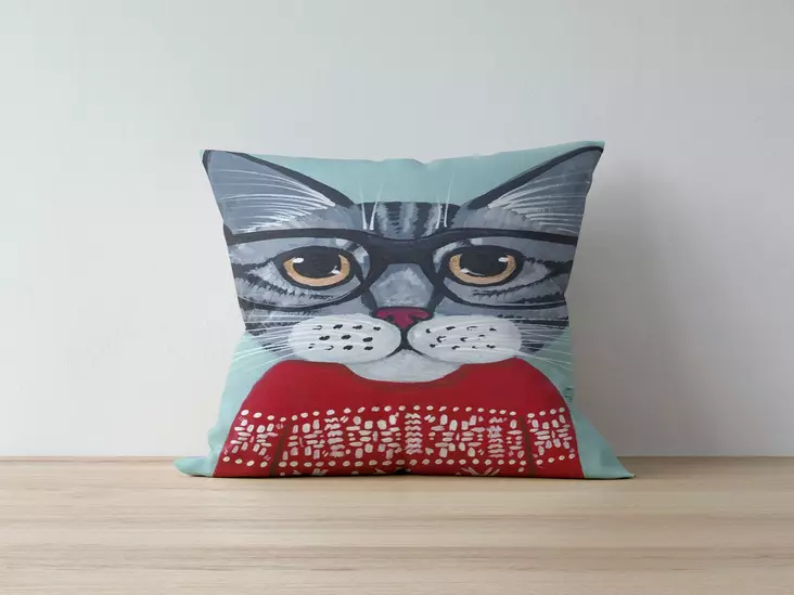 Kuddfodral Aberto Design A1025 Flerfärgad Polybomull 43x43 cm - Prydnadskuddar - 8682870194052 - 1