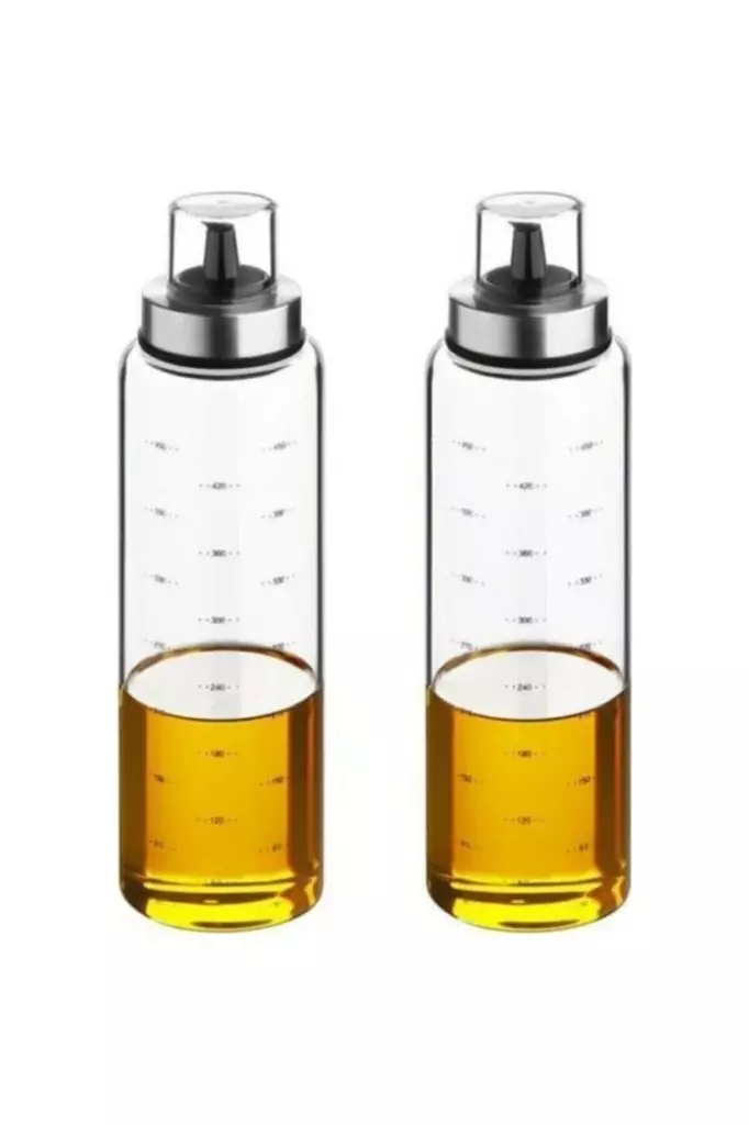 Oljedispenser Set Hermia Transparent Glas 2 Delar - Serveringsfat - 8683342966672 - 1