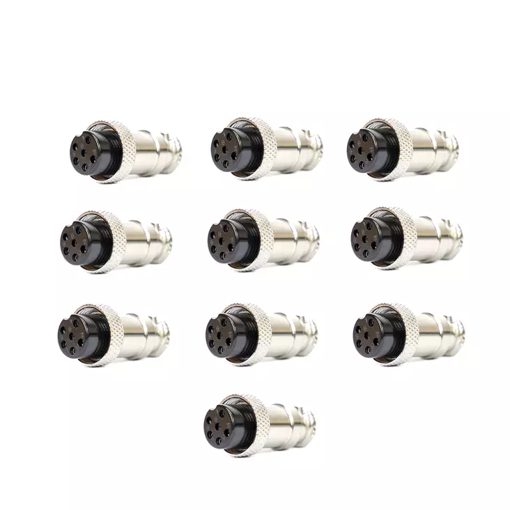 Paket Ersättningsplugg för mikrofon med 6 stift, 10 st - PNI produkter - 5949066536052 - 1