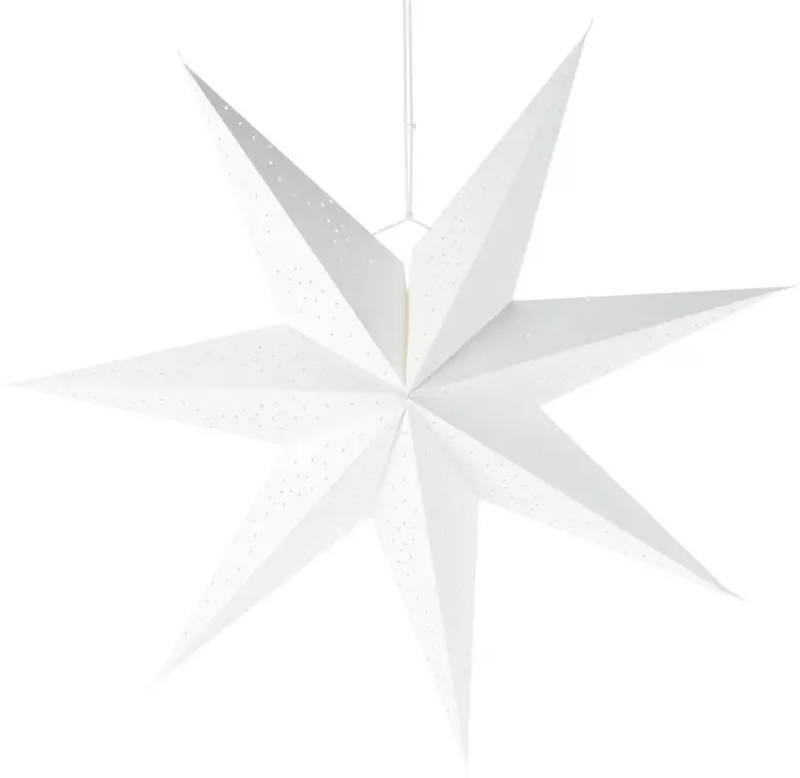 PaperitÃ¤hti, valkoinen, 75 cm - Juldekorationer och textilier - 8721037078832 - 1