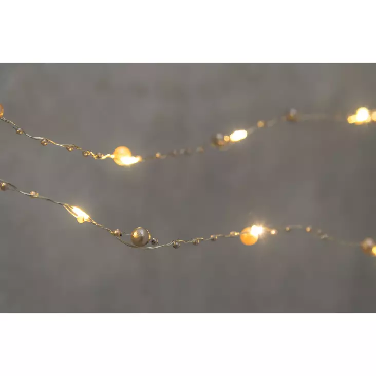 Batteridriven ljusslinga Pärla silver Finnlumor - Dekorationsljus - 6410413306202 - 1