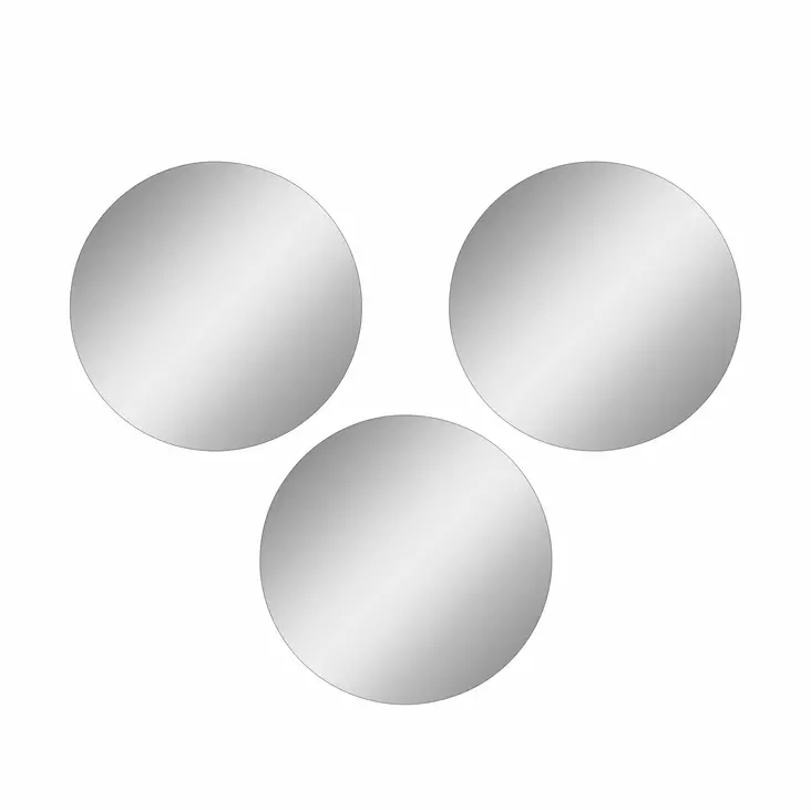 Spegel, silver, 30 cm, okrossbar, lätt att montera - Speglar - 8684282469452 - 1