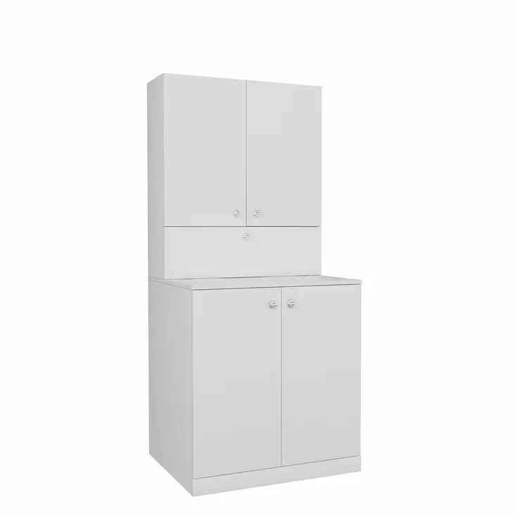 Tvättmaskinskåp Hanah Home Palmira Vit Spånskiva 70x90x67 cm - Badrumsmöbler - 8683743316212 - 1