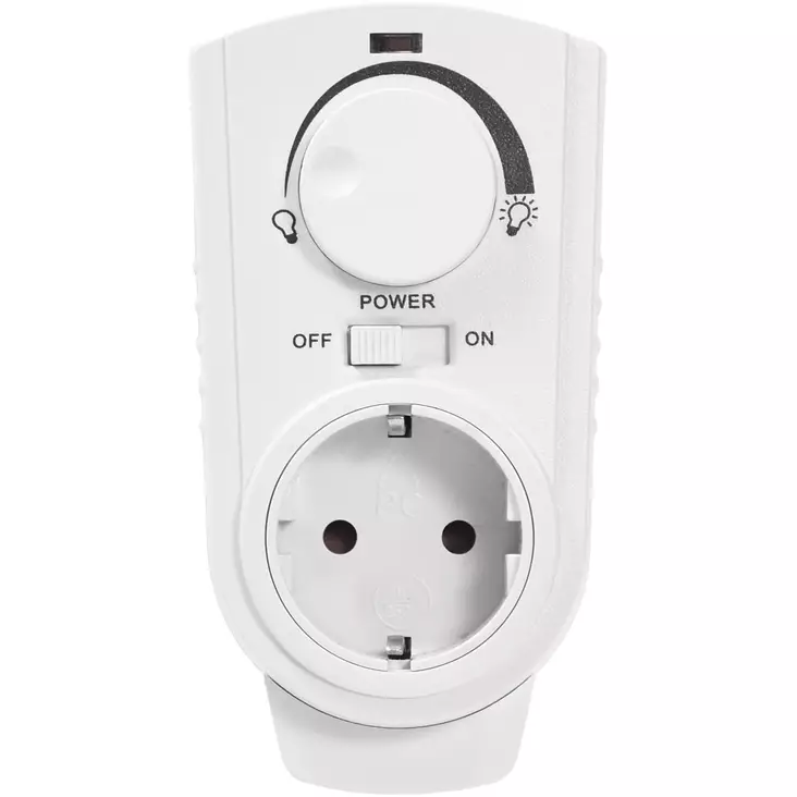 Vägguttag dimmer för LED-lampor - Eluttag och strömbrytare - 6438152080092 - 1