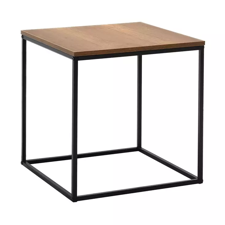 Sidobord Hanah Home Shp950Oo1 Valnöt Spånskiva 50x52x50 cm - Sidobord och extrabord - 8683743537372 - 1