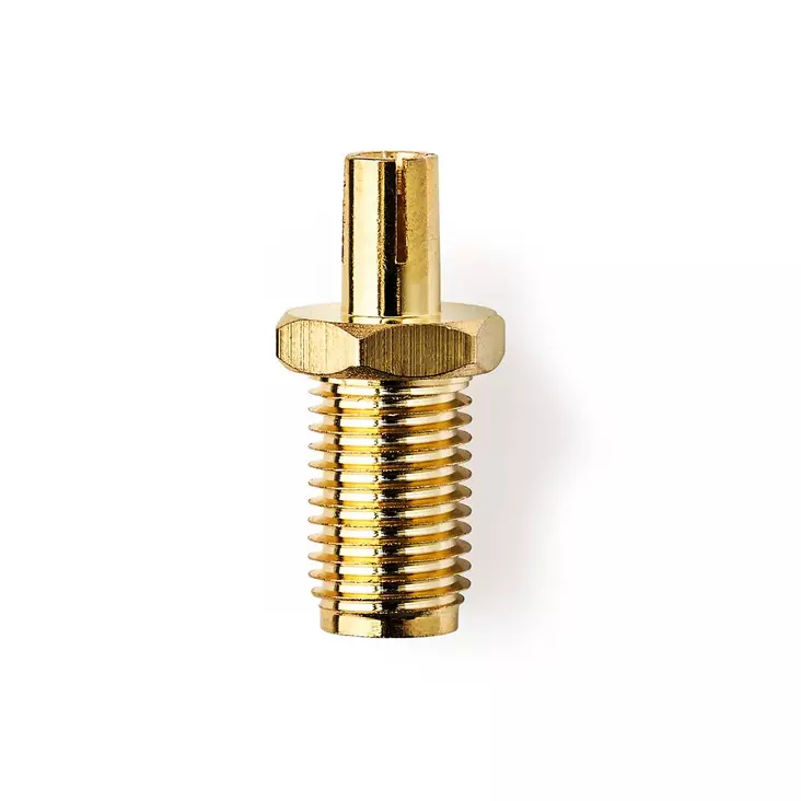SMA Adapter | SMA Hona | TS9 | Guldplaterad | 50 Ohm | Rak | PVC | Guld | 2 st. | Låda - Nedis produkter - 5412810425532 - 1
