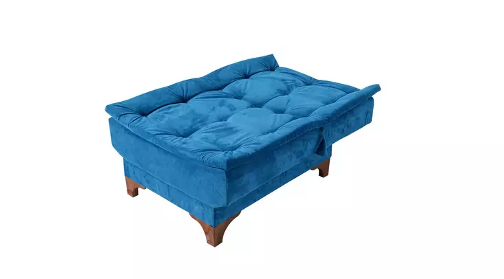 Bäddsoffa Atelier del Sofa Kelebek TKM06 0201 Mörkblå Tyg 190x85x90 cm - Soffor - 8682870916852 - 1