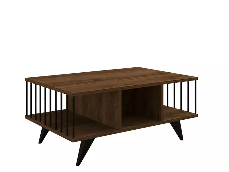 Soffbord Hanah Home Bert Valnöt Spånskiva 90x40x60 cm - Soffbord - 8683743678822 - 1