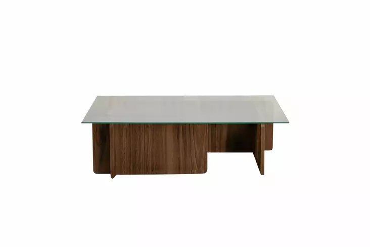 Soffbord, valnöt, 105 cm brett, elegant, hållbart - Bord - 8684283433742 - 1