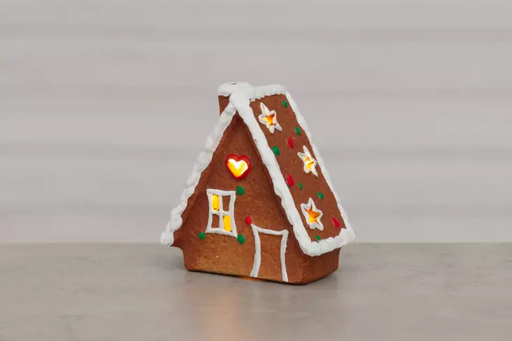 Piparkakkutalo led Finnlumor - Ljussmycken och ljusfigurer - 6410416502052 - 1