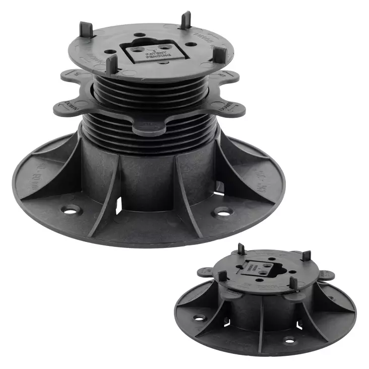 Terassijalka Säädettävä 40-80 mm - Clever Level (Max 500kg) - Terrassfötter och skruvpålar - 5903766968742 - 1