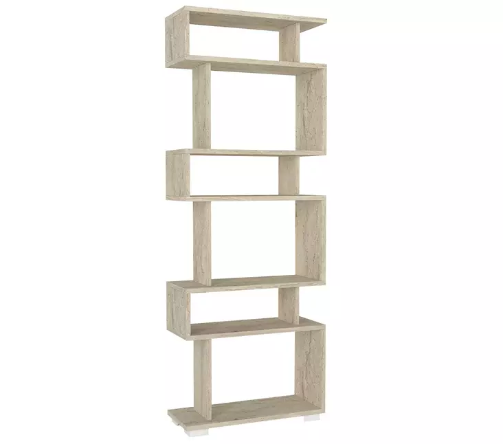 Bokhylla Hanah Home Blok Travertin Spånskiva 60x165x19,5 cm - Bokhyllor - 8684283018222 - 1