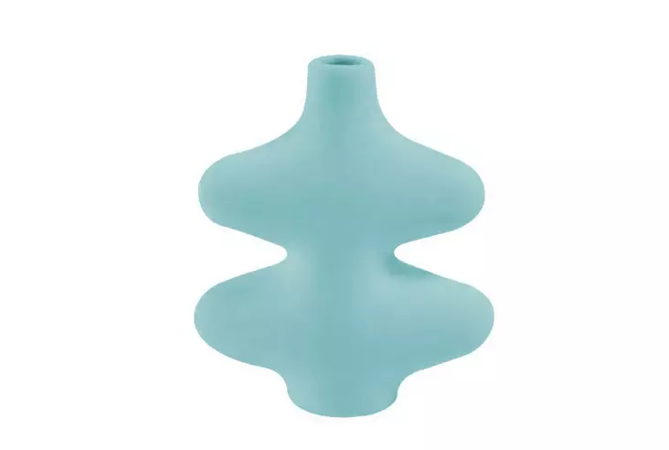 Vas Aberto Design CY0094 Turkos Keramik 19x5x21 cm - Hängande blomkrukor och vaser - 8684282978862 - 1