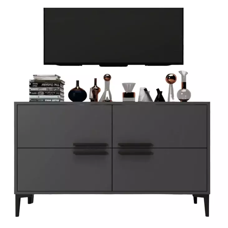TV-bänk Hanah Home Ctn Antracit Spånskiva 120x75x30 cm - TV-bänkar - 8683742102502 - 1