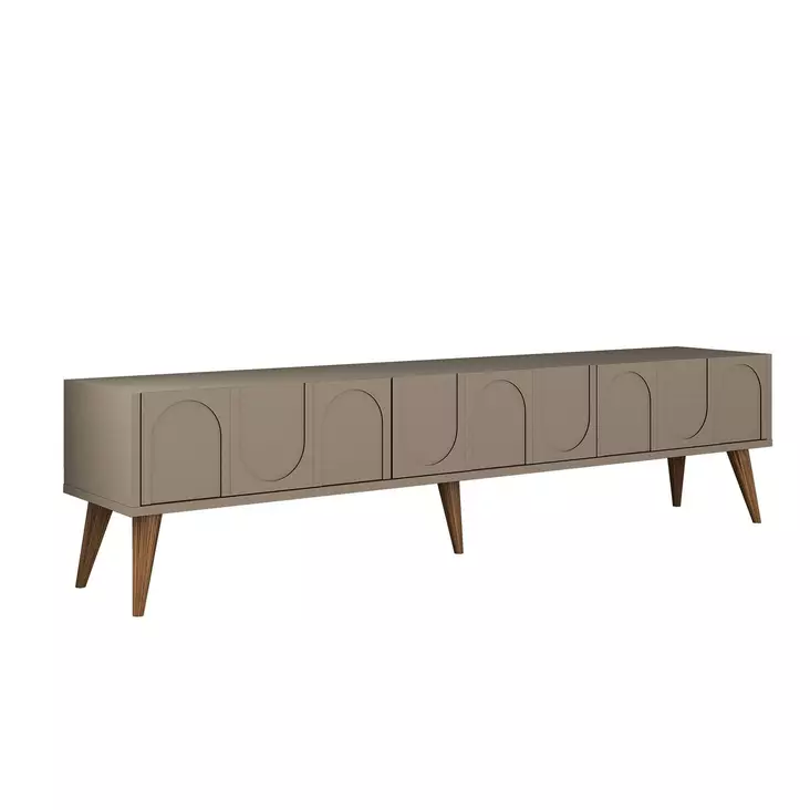 TV-bänk Hanah Home Lyon 44 Atlas Valnöt Spånskiva 180x44x35 cm - TV-bänkar - 8684282640592 - 1