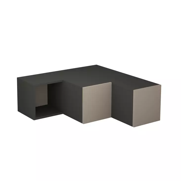 TV-bänk Hanah Home Compact Antracit Spånskiva 90x32x92 cm - TV-bänkar - 8681875402902 - 1