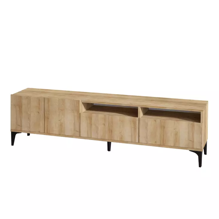 TV-bänk Hanah Home Ross Ek Spånskiva 180x52x35 cm - TV-bänkar - 8682870753662 - 1