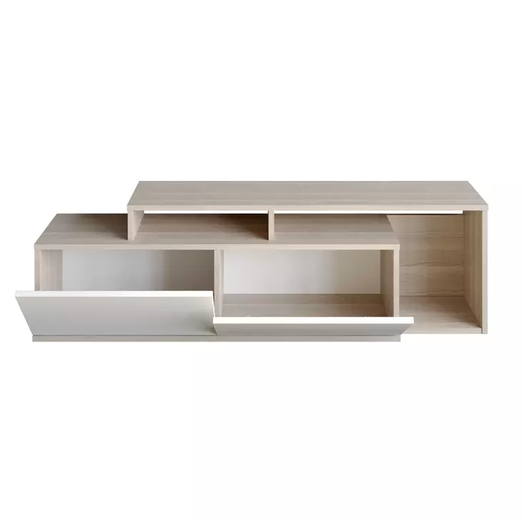TV-bänk Hanah Home Nexera Cordoba Vit Spånskiva 149,8x42,9x35,3 cm - TV-bänkar - 8682870664562 - 1