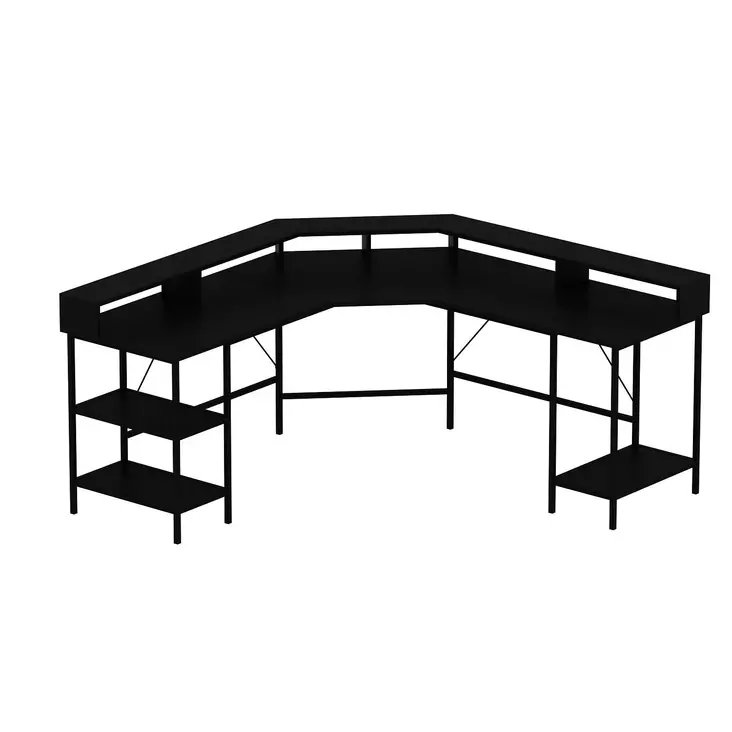 Skrivbord Hanah Home Power Svart Spånskiva 180x90x60 cm - Skrivbord - 8684282258612 - 1