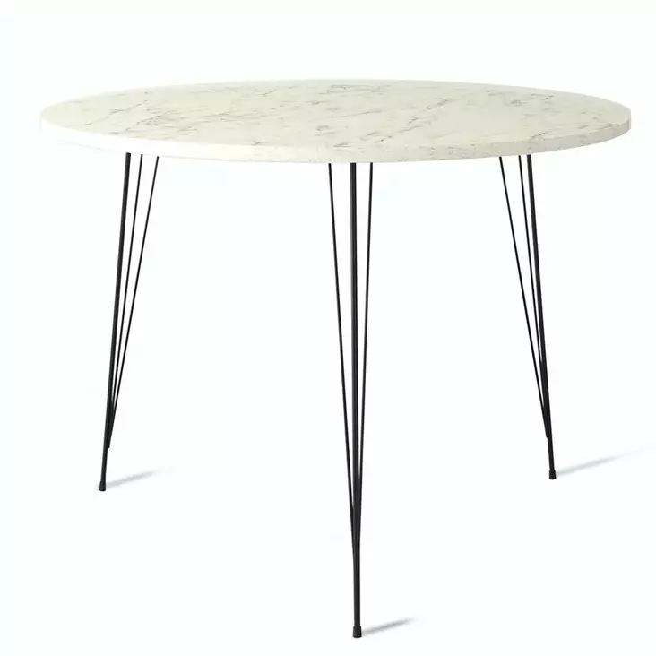 Matbord Hanah Home Sandalf Svart Vit Spånskiva 90x75x90 cm - Bord - 8681875741872 - 1