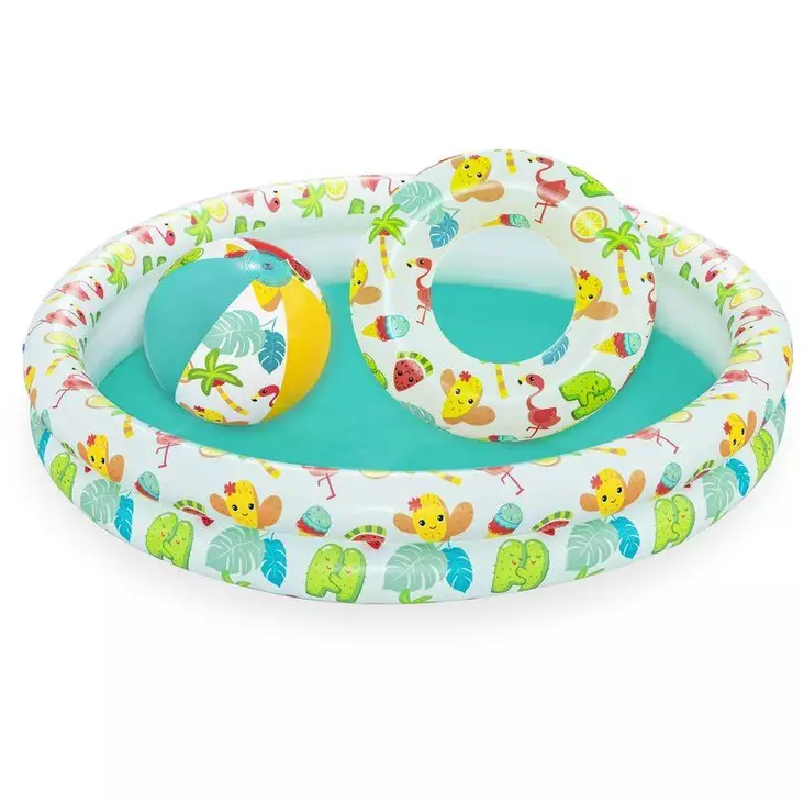 Uppblåsbar pool 122x20cm - Vattenleksaker - 6941607325032 - 1