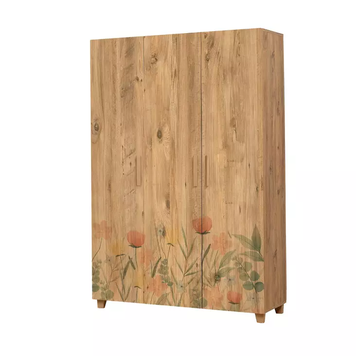 Garderob Hanah Home Leva Hedera Tulip Furu Spånskiva 120x189x48 cm - Garderober - 8683743422012 - 1