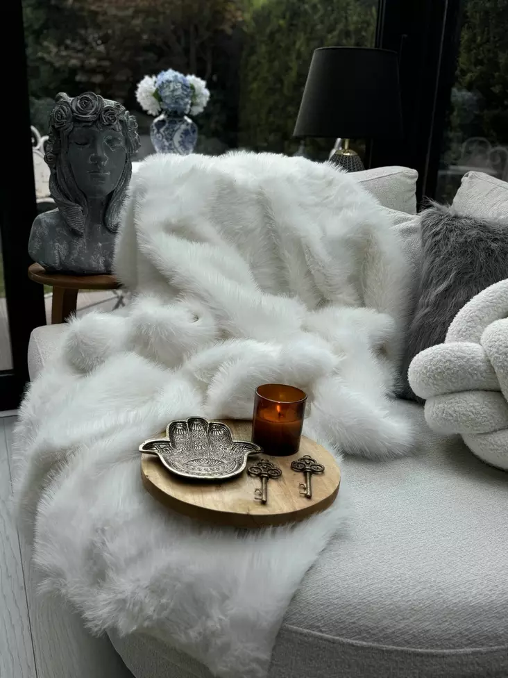 Sofföverdrag Aberto Design Lolita Vit Polyester 150x100 cm - Överkast och plädar - 8684283712762 - 1