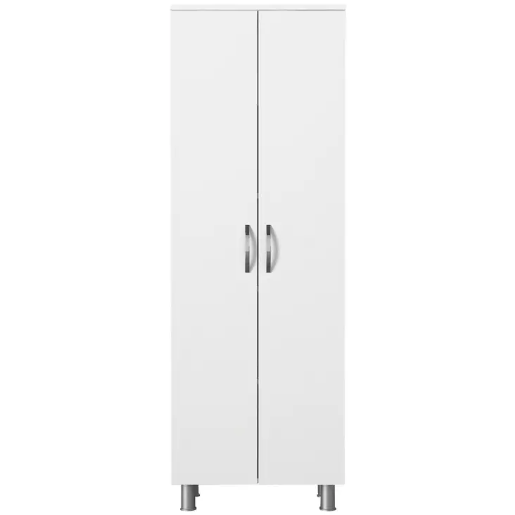 Badrumsskåp Hanah Home Arizona 2 Kapak Vit Spånskiva 59,4x173,6x31,5 cm - Badrumsmöbler - 8681181596562 - 1