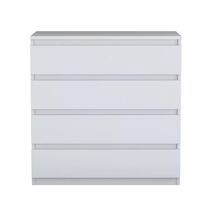 Byrå Hanah Home BE102 Vit Spånskiva 80x97,8x47 cm - Byråer och skåp - 8684282480662 - 1
