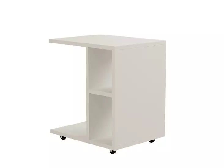 Sidobord Hanah Home Amy Vit Spånskiva 45x50x35 cm - Sidobord och extrabord - 8683743678952 - 1