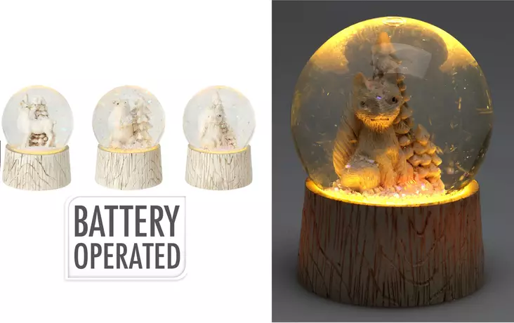 Vesipallo elÃ¤imellÃ¤, 65 mm LED-valolla - Ljussmycken och ljusfigurer - 8720573584562 - 1