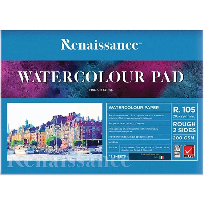 Vesivärilehtiö A4, 200 g/m² - Målardukar och tavlor - 885190728102 - 1