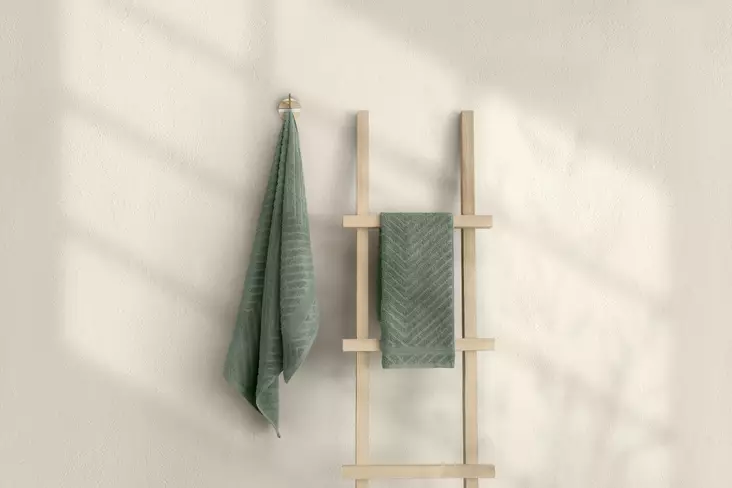 Badrumshandduk Set Mijölnir Grön 100% Bomull 50x90 cm & 70x140 cm - Handdukar - 8683743314362 - 1