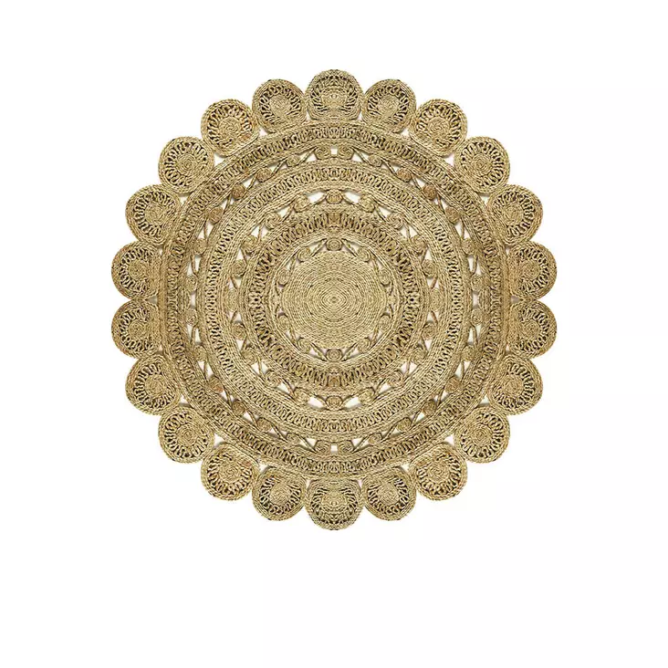 Gångmatta Conceptum Aln600139Kr17 Krämvit Polyester 100x100 cm - Runda mattor - 8683342006422 - 1