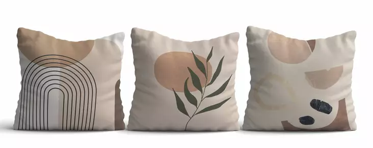 Kuddfodral Set Aberto Design Asr_plw25 Flerfärgad Bomull Polyester 43x43 cm - Prydnadskuddar - 8684283661572 - 1