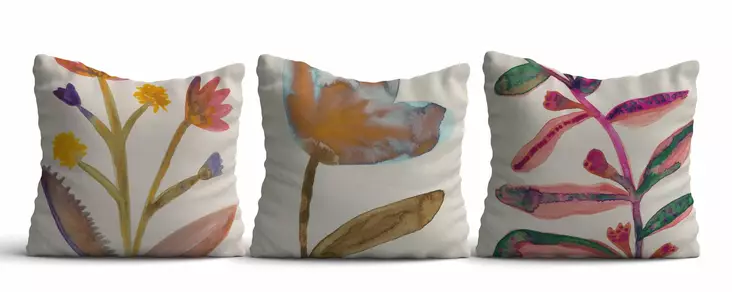 Kuddfodral Set Aberto Design Asr_plw25 Flerfärgad Polybomull 43x43 cm - Prydnadskuddar - 8684283661312 - 1