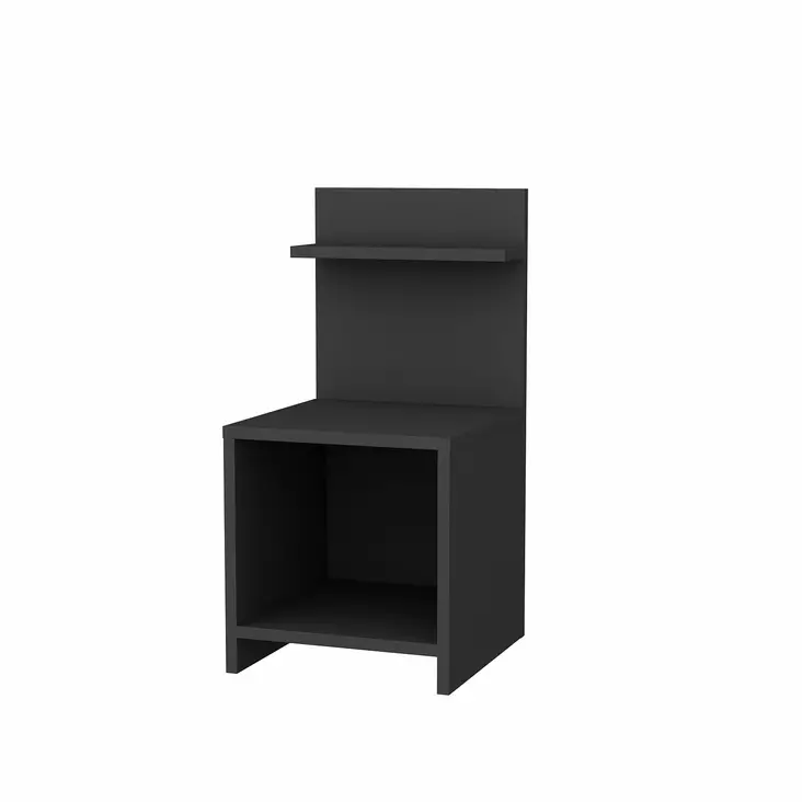 Sängbord Hanah Home Ullman Antracit Spånskiva 35,6x37,4x72 cm - Nattduksbord - 8683743120062 - 1