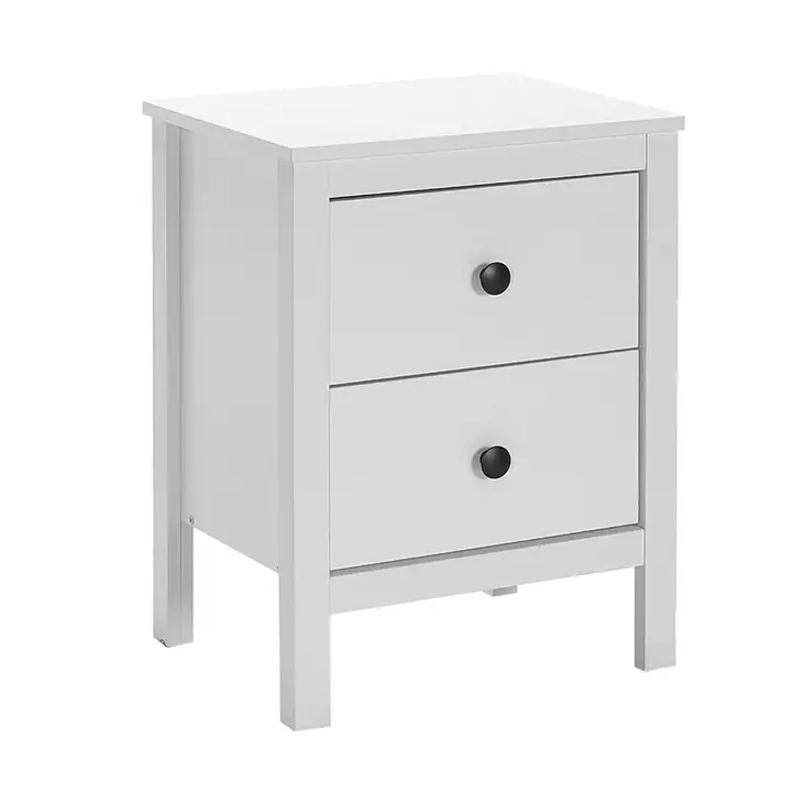 Sängbord Hanah Home Kmd992Bb Vit Spånskiva 46x66x44 cm - Nattduksbord - 8684282333302 - 1