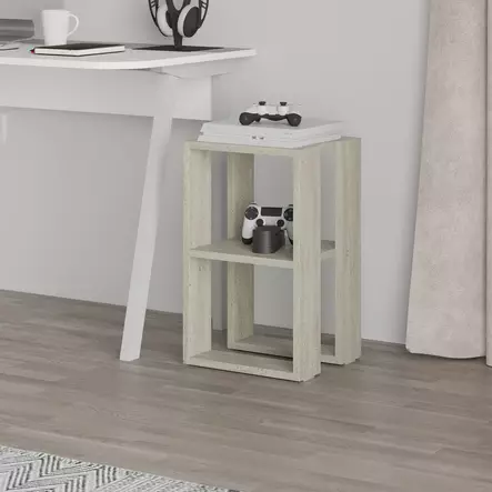 Sängbord Hanah Home Lonie Travertin Spånskiva 30x55x30 cm - Nattduksbord - 8684283438853 - 2