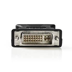 DVI adapter | DVI-I 24+5-Pin Hane | VGA hona 15p | Nickelplaterad | Rak | PVC | Svart | Låda - Dator och nätverk - 5412810288533 - 2