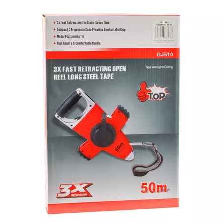 Måttband 50 m - Mått och vattenpass - 6438168088983 - 2