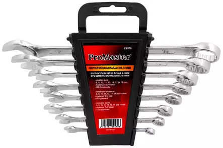 Blocknyckelsats 8-delar 6-19mm - Fastnycklar och vridverktyg - 6420286895703 - 2