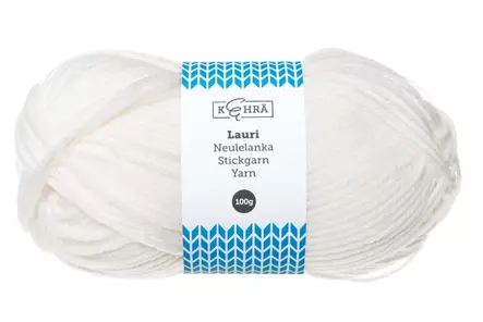 Sukkalanka Lauri 100g valkoinen - Trådar och sybehör - 6430041943013 - 1