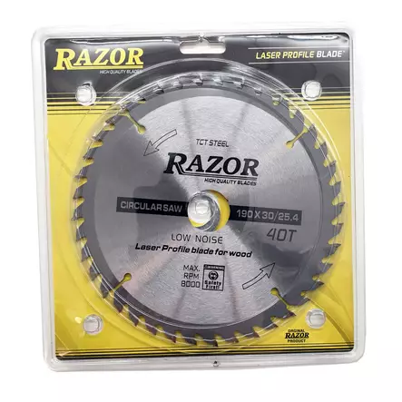 Klinga för cirkelsåg 190 x 30/16 40T - Cirkelsågklingor - 652-5095-43 - 3