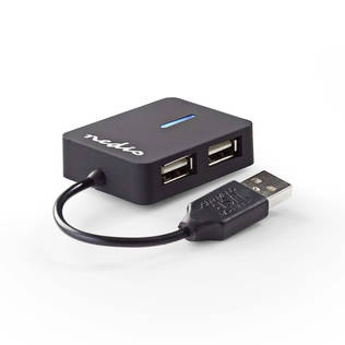 USB-hubb | USB A-Hane | 4x USB A Female | 4-Port port(s) | USB 2.0 | USB ström - USB-adaptrar och dockning - 5412810269853 - 2