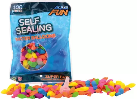 Vesi-ilmapallot itsesulkeutuva 100 kpl - Vattenleksaker - 8711866295623 - 1