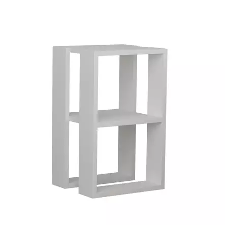 Sängbord Hanah Home Lonie Vit Spånskiva 30x55x30 cm - Nattduksbord - 8681181862353 - 2
