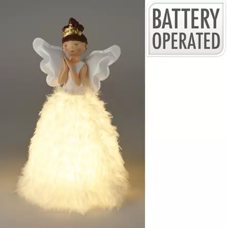 Enkelikoriste LED-valoilla 22x36 cm - Ljussmycken och ljusfigurer - 8721037225113 - 1